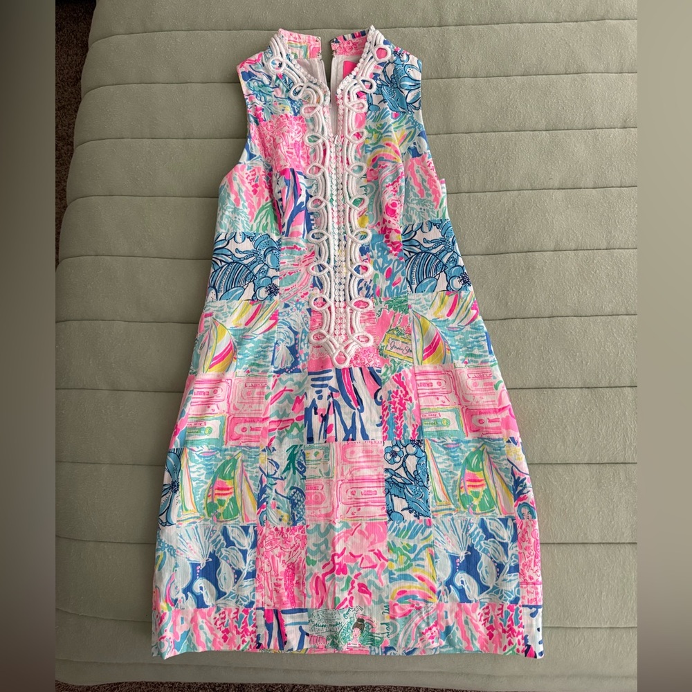 Lilly Pulitzer Multicolor Patchwork Midi Dress